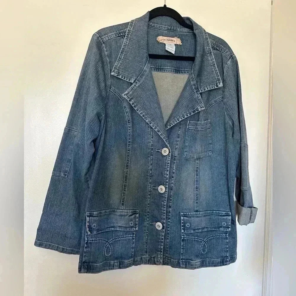 NWT Z. Cavaricci Denim Jacket